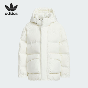 Adidas/阿迪达斯正品三叶草儿童保暖宽松连帽也羽绒服KF4952
