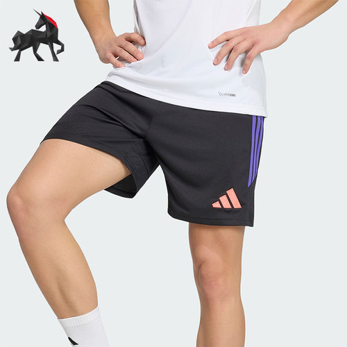 Adidas/阿迪达斯正品夏季款男士运动简约刺绣训练短裤KS0301