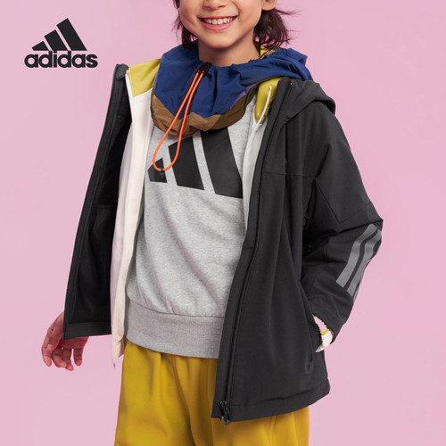 Adidas/阿迪达斯正品WOVEN JACKET儿童梭织户外外套KS0652