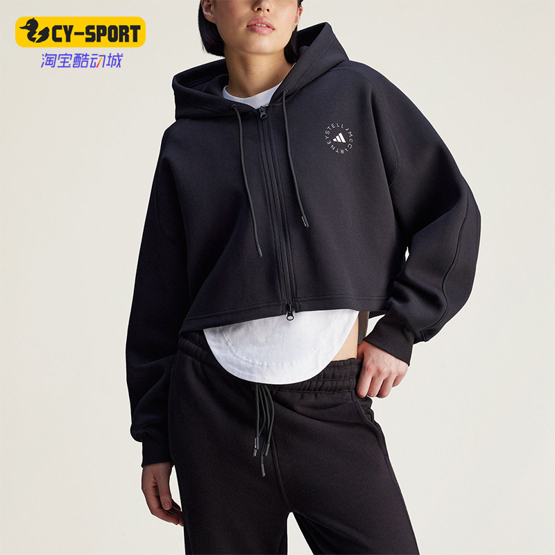 Adidas/阿迪达斯正品SMC新款女黑色宽松经典亲肤夹克外套JD8107