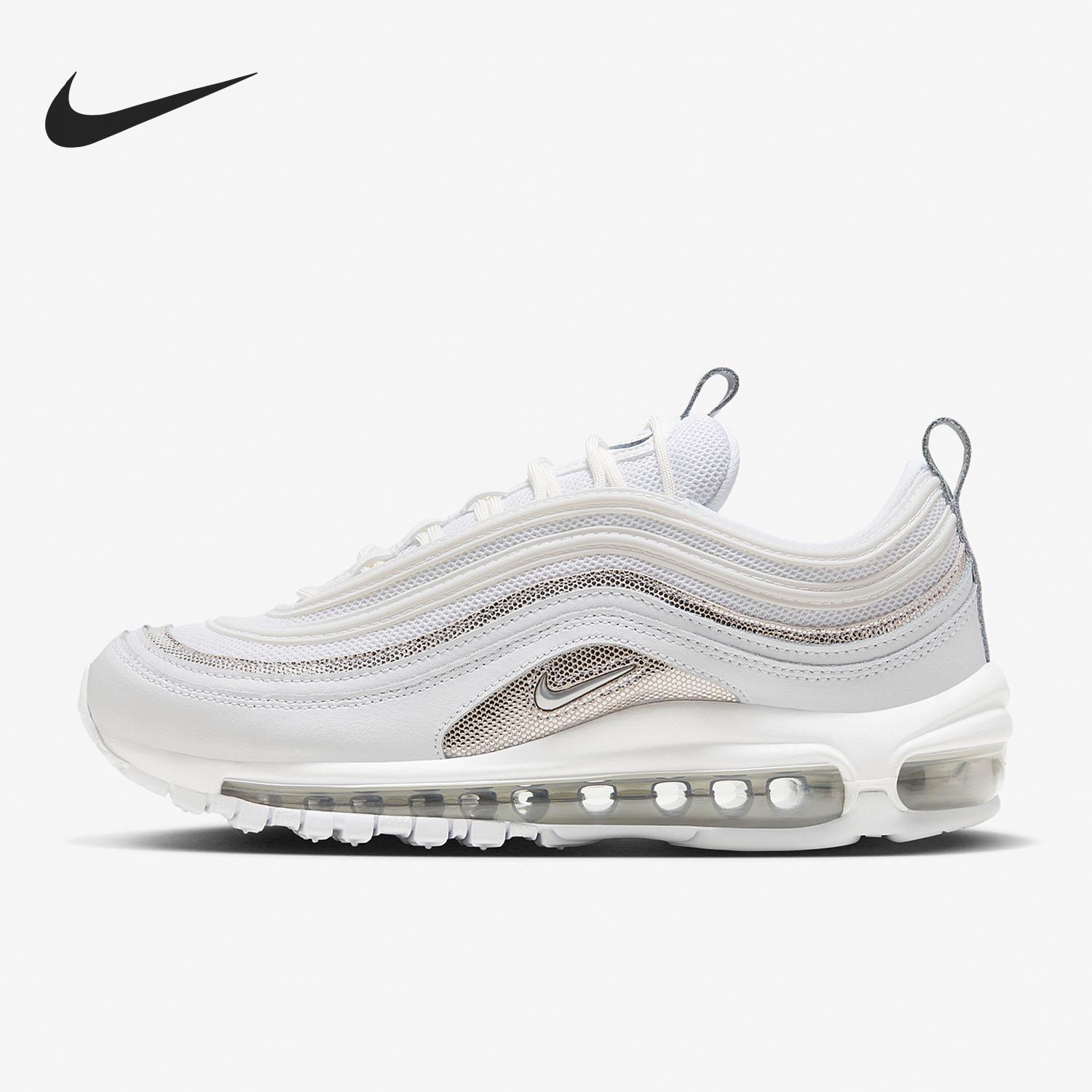 Nike/耐克正品AIR MAX 97女子耐磨低帮休闲运动鞋FQ8889-100