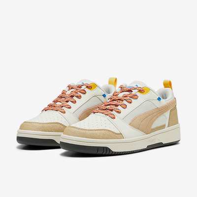 Puma/彪马正品Rebound V6男女同款复古拼接休闲板鞋393581-02