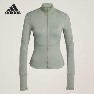 MIDL女士修身 TPR 训练运动外套JW4552 阿迪达斯官方正品 Adidas