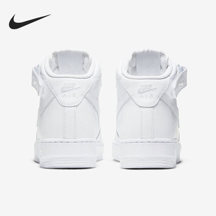 DD9625 Nike 100 1女士空一号高帮板鞋 FORCE 耐克正品 AIR