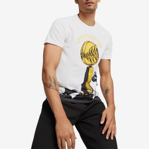Puma/彪马正品夏季男士时尚印花日常套头短袖T恤624806-01