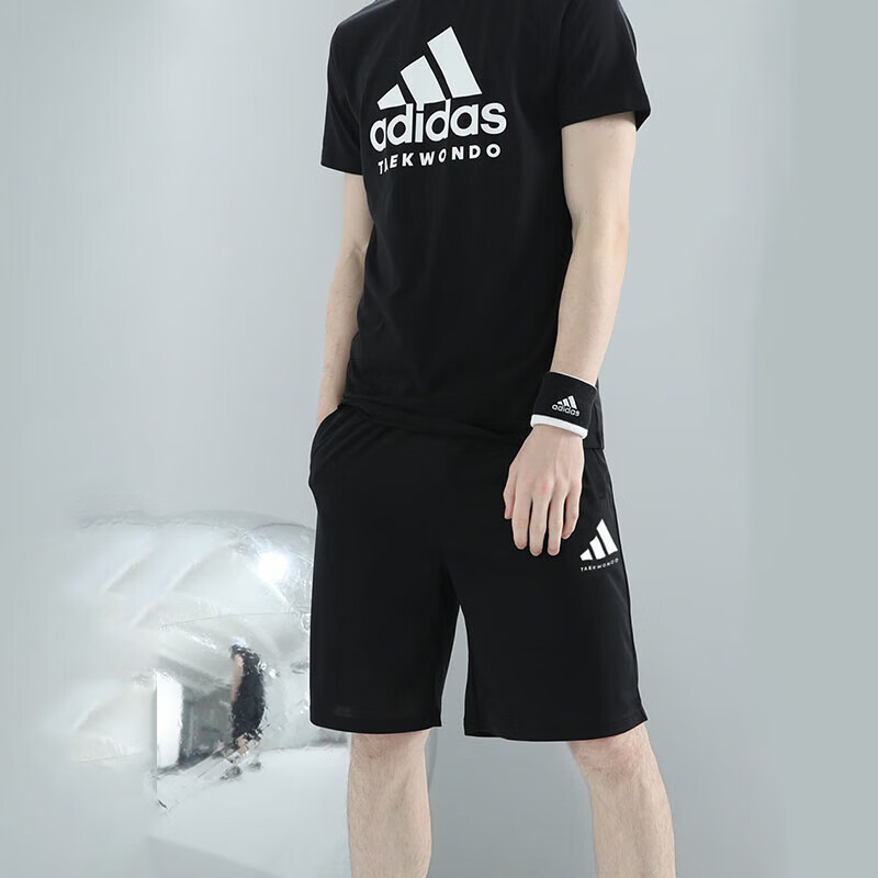 阿迪达斯男士简约宽松短裤