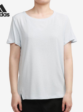 Adidas/阿迪达斯正品2020夏季女子新款运动T恤圆领休闲上衣GK8058