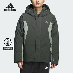 JKT男士 Adidas DOWN 拼接宽松保暖羽绒服KC2508 阿迪达斯正品