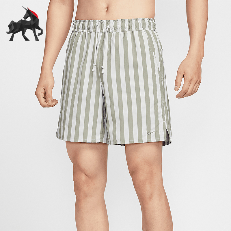 Nike/耐克正品Dri-FIT男士梭织条纹透气跑步训练短裤HJ3161-320