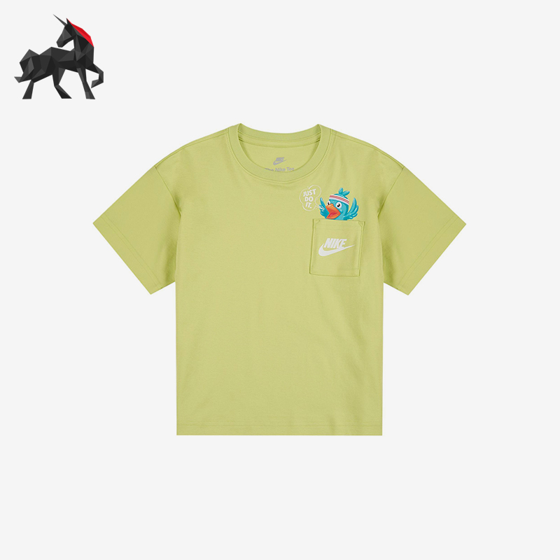 Nike/耐克正品2025夏季款小童运动针织圆领透气短袖II3062-383