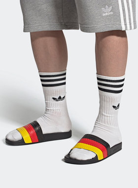 Adidas/阿迪达斯正品 三叶草夏季新款男女休闲运动凉拖鞋G55381