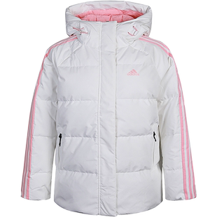 Adidas/阿迪达斯正品W PUFF DOWN JK 女子运动连帽羽绒服 GF0002