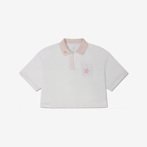 Converse/匡威正品夏季新款女子简约运动翻领POLO衫10025875-A01