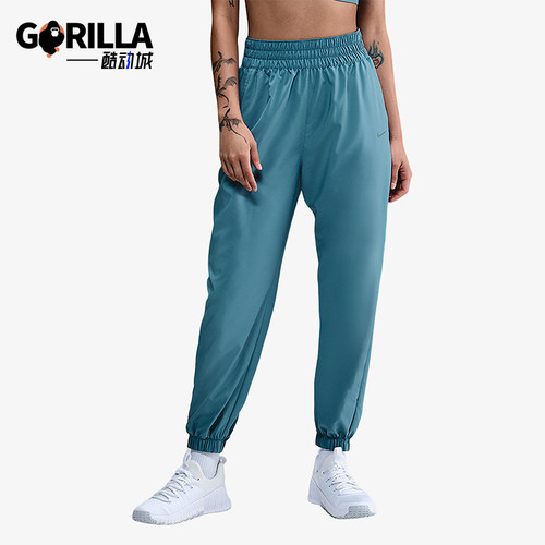 Nike/耐克正品2025秋季款女士日常松紧腰束脚运动长裤HJ1051-006