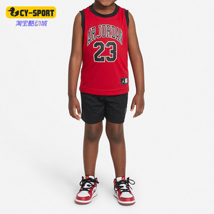 新款 JORDAN夏季 耐克正品 010 套装 CZ1993 婴童运动透气无袖 Nike
