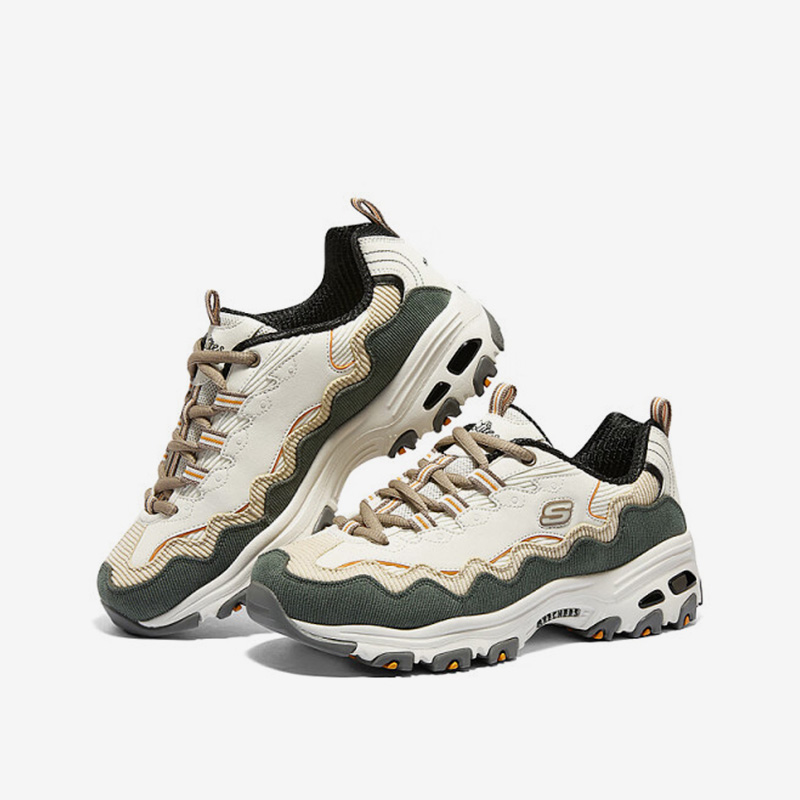 斯凯奇女子灯芯绒贝壳老爹休闲鞋