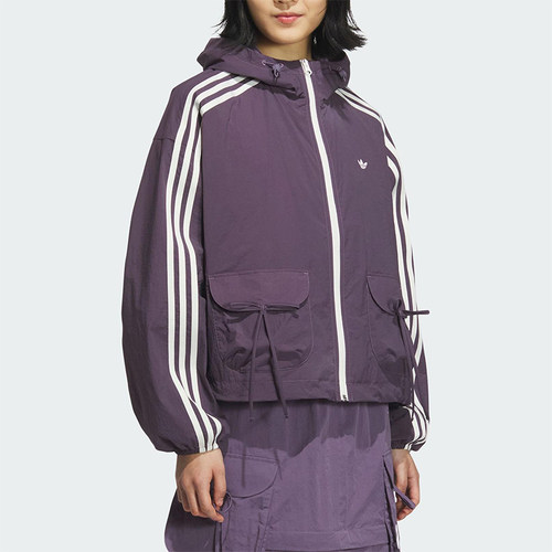 Adidas/阿迪达斯正品三叶草女士经典短款透气工装运动外套KB8965