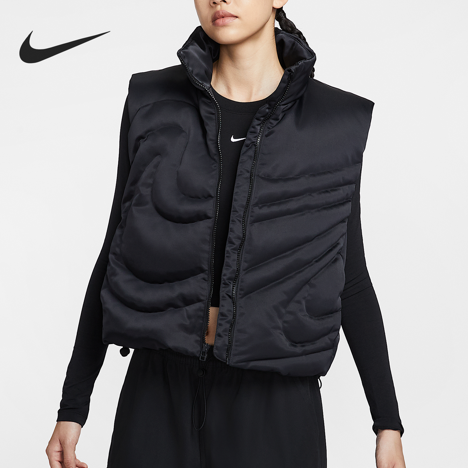 Nike/耐克正品Sportswear女士保暖时尚羽绒马甲IH8008-010