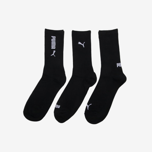 Puma/彪马正品新款男女同款柔软针织运动袜子三双装938788-01