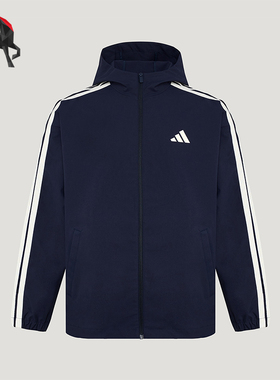 Adidas/阿迪达斯正品春秋男士拉链梭织运动复古夹克外套KV5945