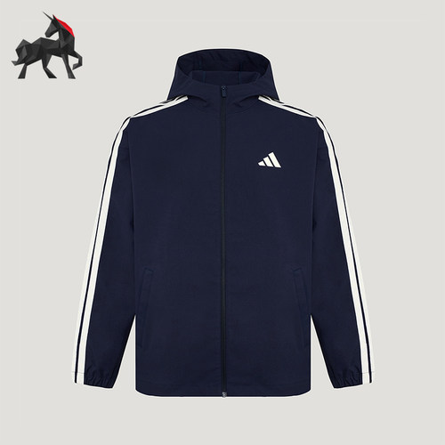 Adidas/阿迪达斯正品春秋男士拉链梭织运动复古夹克外套KV5945