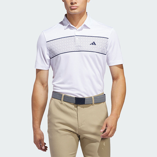翻领POLO衫 Adidas 短袖 阿迪达斯正品 IU4344 高尔夫运动男士