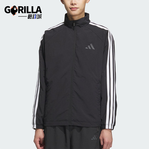 Adidas/阿迪达斯正品2025春款男士经典插肩袖运动宽松外套KC3892
