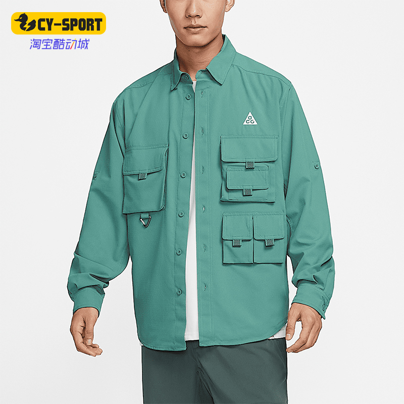 Nike/耐克正品春秋款男士户外多口袋翻领宽松休闲外套DN3937-361