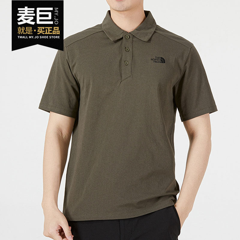 the north face/北面官方正品2022新款男子运动t恤polo衫 5b4621l