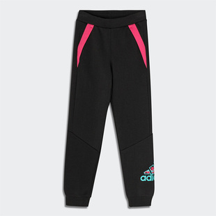 Adidas 休闲女小童时尚 健身运动训练长裤 H40241 阿迪达斯正品