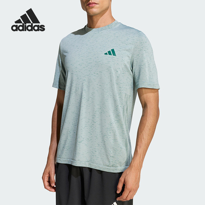 Adidas/阿迪达斯正品2026年男士休闲经典运动健身短袖T恤KC8145