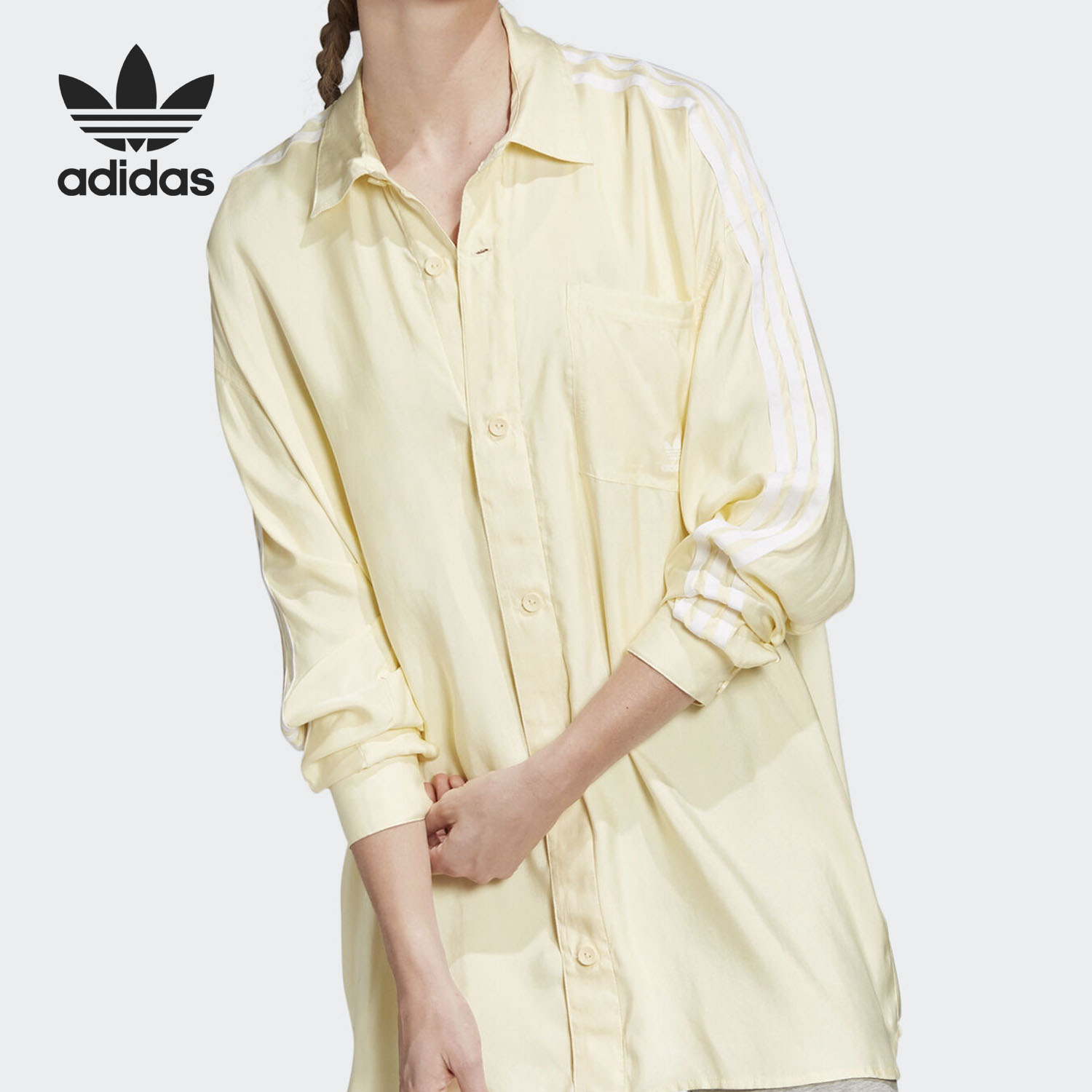 阿迪达斯三叶草女子休闲运动T恤