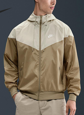 Nike/耐克官方正品男士轻薄舒适连帽拉链运动夹克外套DA0002-297