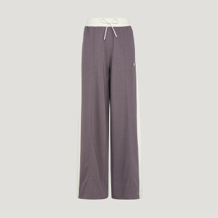 三叶草女士直筒日常休闲复古针织长裤 KY3345 阿迪达斯正品 Adidas