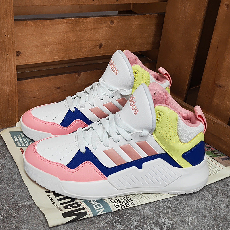 阿迪达斯板鞋春季新款高帮系带