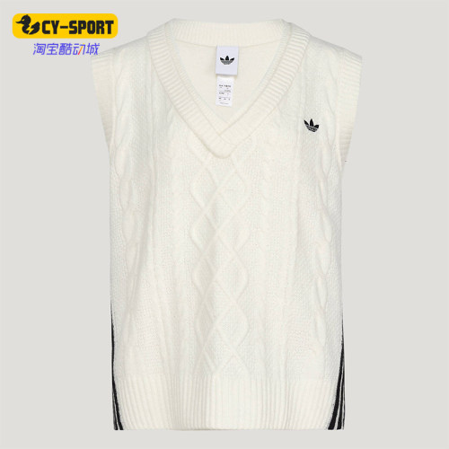 Adidas/阿迪达斯正品三叶草女士运动针织亲肤宽松背心马甲KS5311