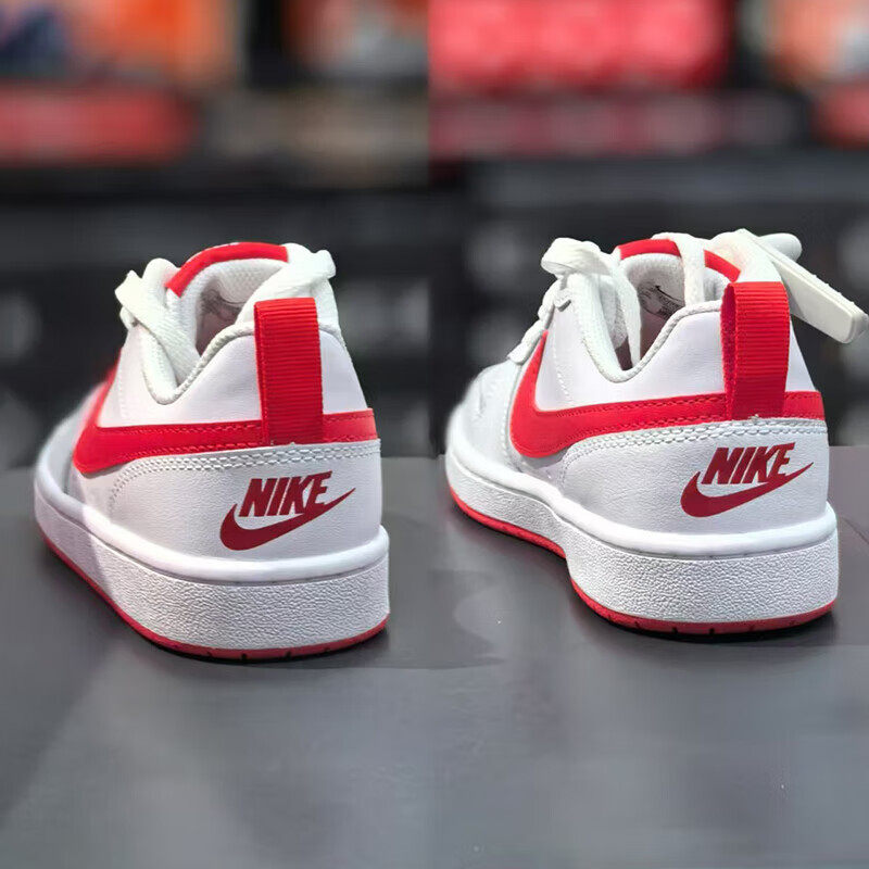 白红色低帮板鞋Nike耐克鞋子正品简版空军一号女鞋新款轻便运动鞋