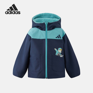 款 2025冬季 儿童双面穿保暖外套KC2820 阿迪达斯正品 Adidas