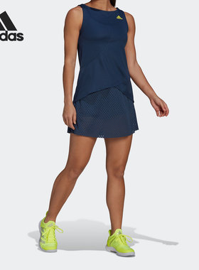 Adidas/阿迪达斯正品 DRESS PB 女子网球运动修身连衣裙GH7599
