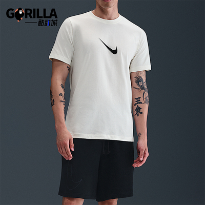 Nike/耐克正品2025夏季款男士时尚圆领印花休闲短袖HV1694-133