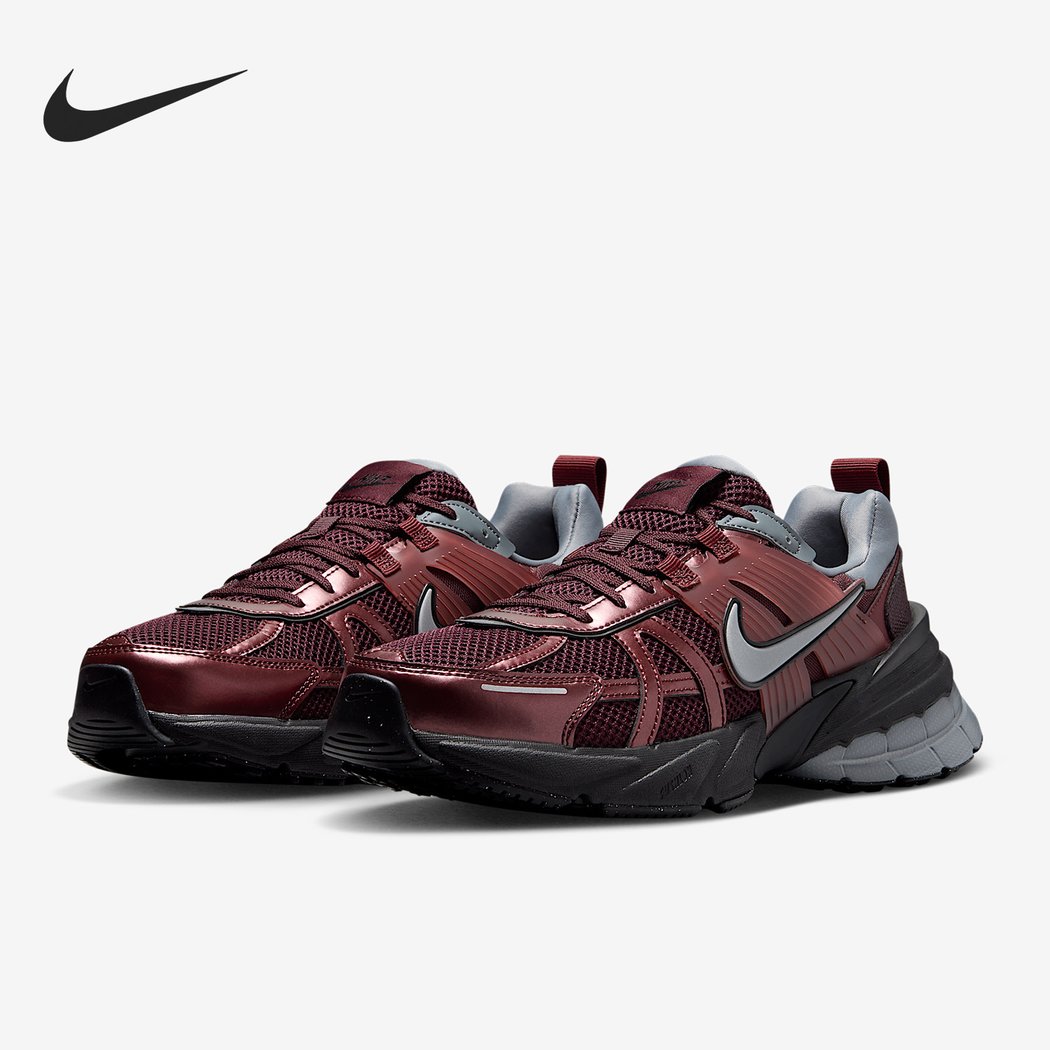 Nike/耐克正品V2K RUN男士系带运动耐磨减震低帮跑步鞋HJ4497-600