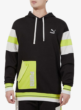 Puma/彪马官方正品休闲男子时尚潮流运动连帽卫衣套头衫534679-01