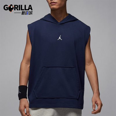 Nike/耐克正品JORDAN男士无袖宽松训练经典连帽卫衣HF9939-410