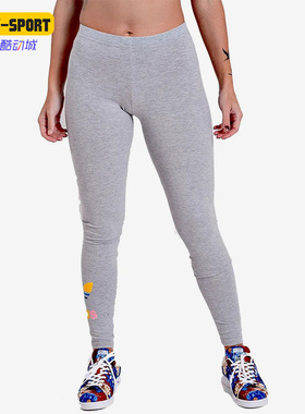 Adidas/阿迪达斯正品三叶草女透气休闲紧身长裤运动跑步裤 AZ8005