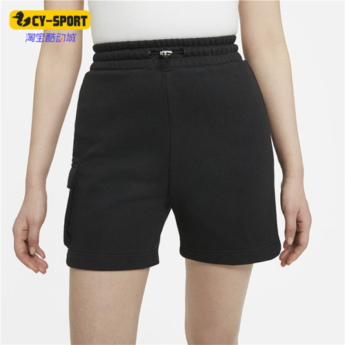 Nike/耐克正品SwshShort新款女黑色抽绳纯色棉短裤DA3488-010