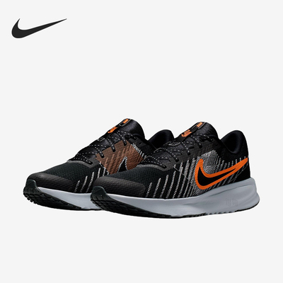 Nike/耐克正品RUNDEFY新款男黑橙色低帮网面经典跑步鞋HM9594-011