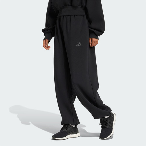 Adidas/阿迪达斯正品新款男女黑色宽松经典休闲运动长裤JM1652