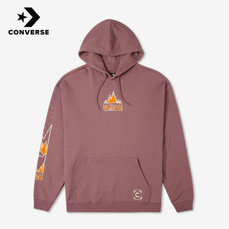 Converse匡威正品新款男子休闲时尚运动连帽套头长袖卫衣10025031