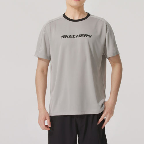 Skechers斯凯奇正品儿童款运动生活透气圆领短袖T恤P225U124-02VP