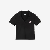 彪马正品 626863 2024新款 POLO衫 女士休闲V领针织短袖 Puma